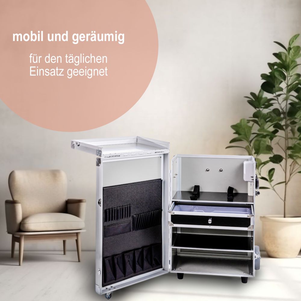 PodoMobile Maxi - Der ultimative Begleiter für mobile Fußpflege (Schwarz)